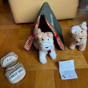 American Girl Dogs Bennet and Yank with Pup Tent and accessories (retired)